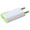 Incarcator retea TECHLY 100044 Compact Slim USB 1A Alb / Verde