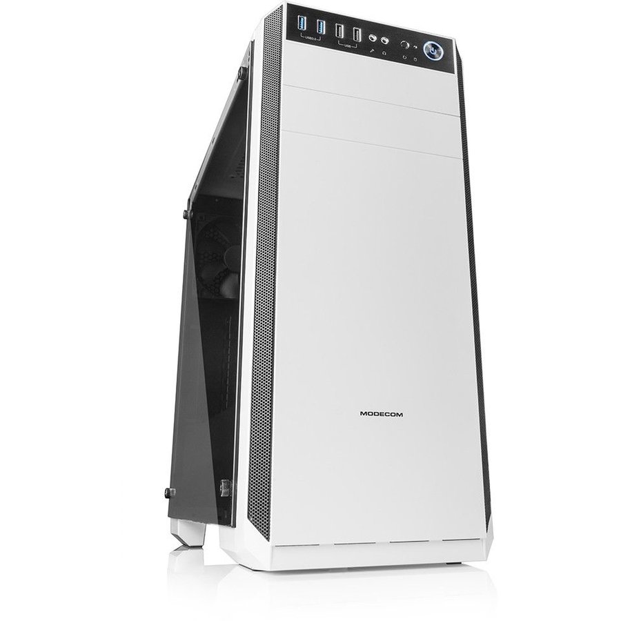 Carcasa OBERON PRO GLASS USB 3.0 White