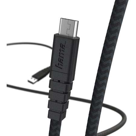 Cablu de date Hama 178305 Extreme microUSB 1.5m Negru