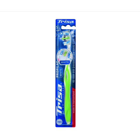 Periuta de dinți manuală Trisa 659649 Profilac White Soft Verde