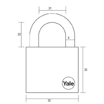 Lacat Essential cu veriga standard Yale YE1/40/122/1 40 mm