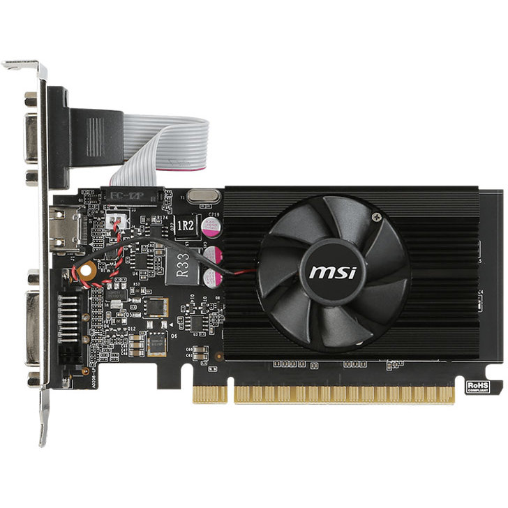 Placa video nVidia GeForce GT 710 2GB DDR3 64bit low profile