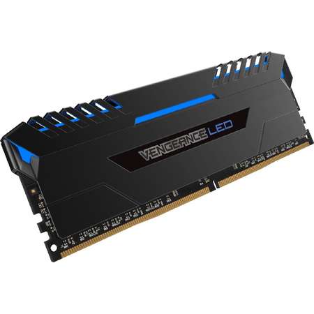 Memorie Corsair Vengeance Blue LED 32GB DDR4 3200MHz CL16 Quad Channel Kit