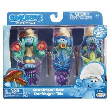 3 figurine cu masca Smurfdragon Head