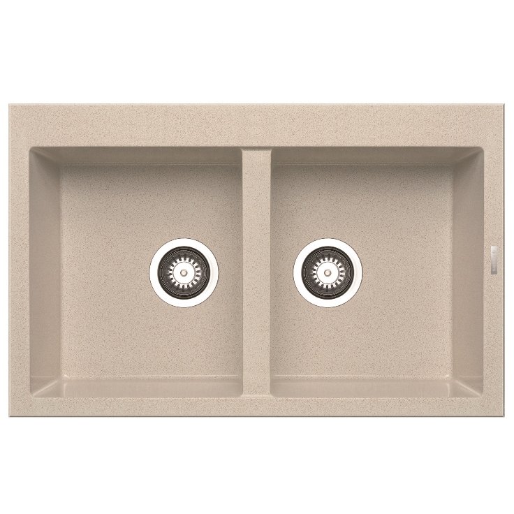 Chiuveta de bucatarie Granit Alazia - Beige 790 x 500