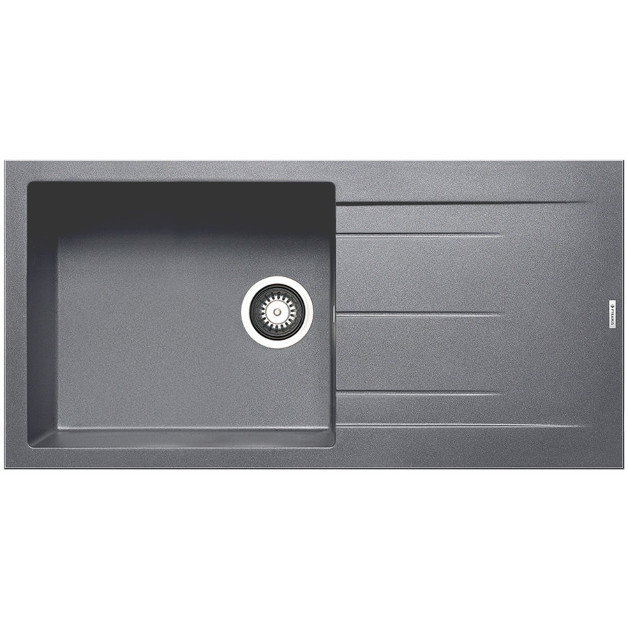 Chiuveta de bucatarie Granit ALAZIA 100x50 1B 1D Iron Grey