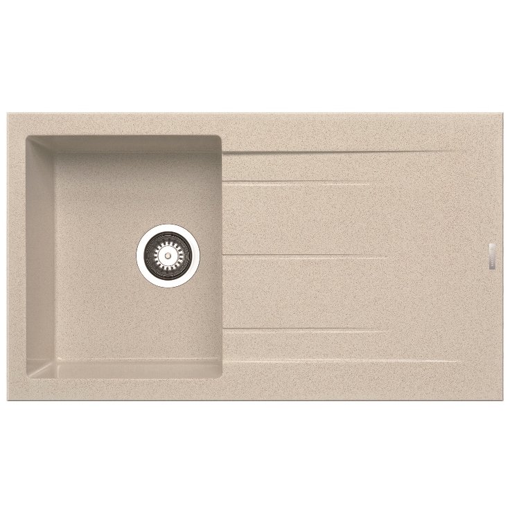 Chiuveta de bucatarie Granit ALAZIA 86x50 1B 1D Beige