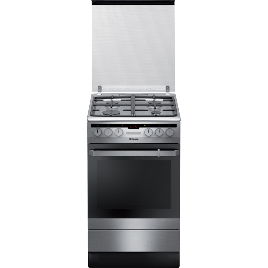 Aragaz mixt FCMX59221 plita gaz 8 functii cuptor Inox