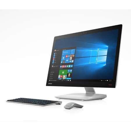 Sistem All in One Lenovo IdeaCentre 910-27ISH 27 inch UHD Touch Intel Core i7-7700T 8GB DDR4 1TB HDD 128GB SSD nVidia GeForce 950A Silver