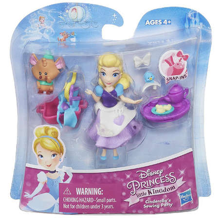 Set figurine Hasbro Disney Little Kingdom Petrecerea de Cusut a Cenusaresei
