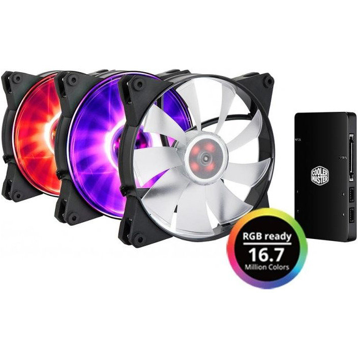 Ventilator pentru carcasa MasterFan Pro 140 AP RGB Pack thumbnail