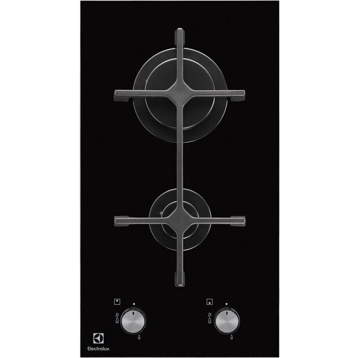 Plita EGC3322NVK Gaz 2 arzatoare sticla ceramica negru