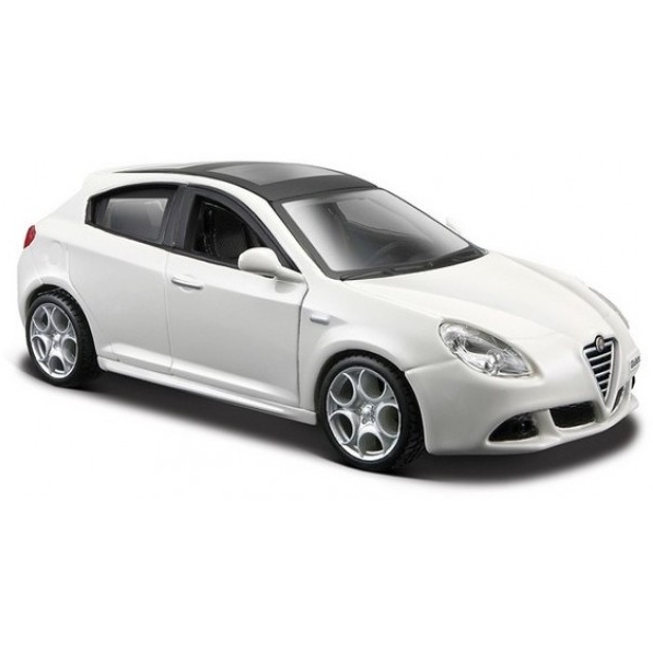 Macheta auto BBURAGO Alfa Romeo Giulietta Alb Scara 1:32 ITGalaxy.ro