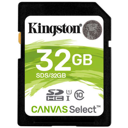 Card Kingston Canvas Select SDHC 32GB Clasa 10 UHS-I U1 80Mbs