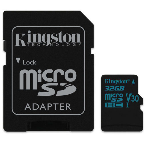 Card Canvas Go microSDHC 32GB Clasa 10 UHS-I U3 V30 90Mbs cu adaptor SD