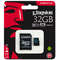 Card Kingston Canvas Go microSDHC 32GB Clasa 10 UHS-I U3 V30 90Mbs cu adaptor SD