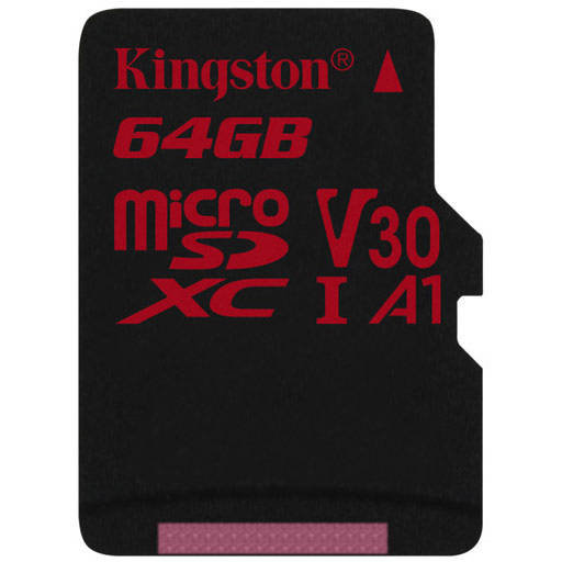 Card Canvas React microSDXC 64GB Clasa 10 UHS-I U3 V30 100Mbs
