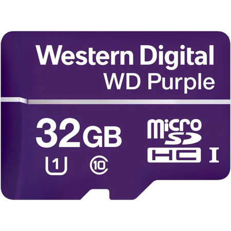 Card WD Purple microSDHC 32GB Clasa 10 UHS-I U1