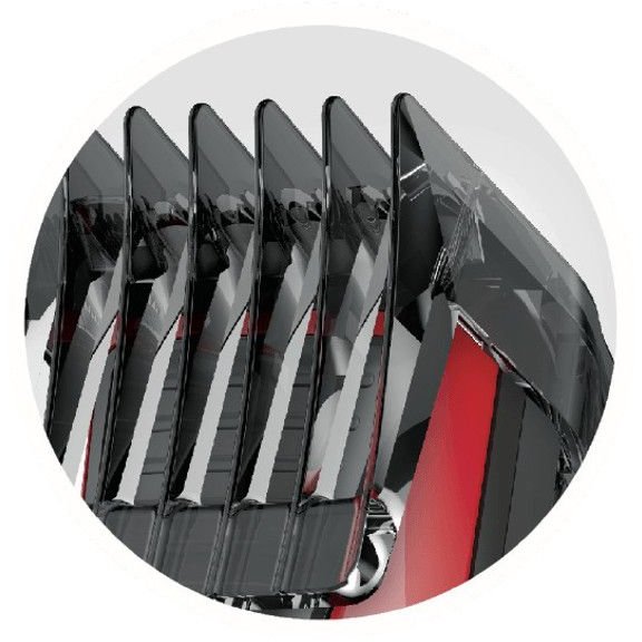 Mașina de tuns Remington HC5100 0.5 - 23 mm 12 trepte Lame lavabile Negru/Rosu — imaginea 2
