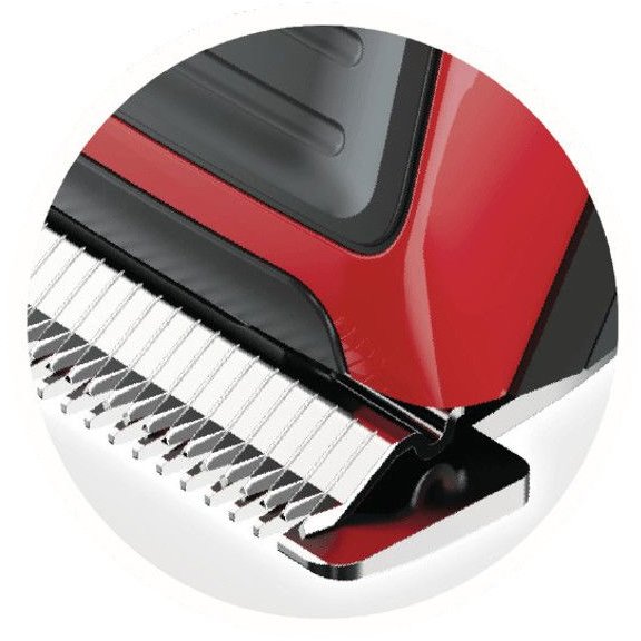 Mașina de tuns Remington HC5100 0.5 - 23 mm 12 trepte Lame lavabile Negru/Rosu — imaginea 3