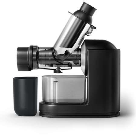 Storcator de fructe si legume prin presare la rece Philips HR1889/70 Recipient suc 1 litru Recipient pulpa 0.75 litri 150W Negru