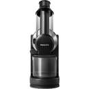 Storcator de fructe si legume prin presare la rece Philips HR1889/70 Recipient suc 1 litru Recipient pulpa 0.75 litri 150W Negru