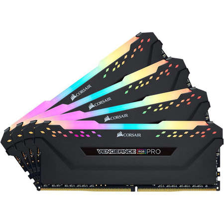 Memorie Corsair Vengeance RGB PRO Black 32GB DDR4 3600MHz CL18 Quad Channel Kit