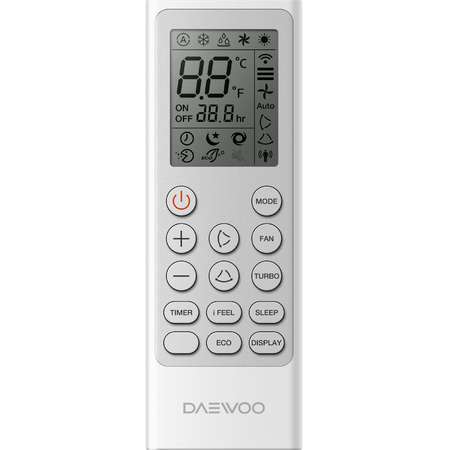 Aparat aer conditionat Daewoo DSB-F0902ELH-VKW 9000BTU Clasa A++ Pompa de caldura Wi Fi Alb + Kit de instalare