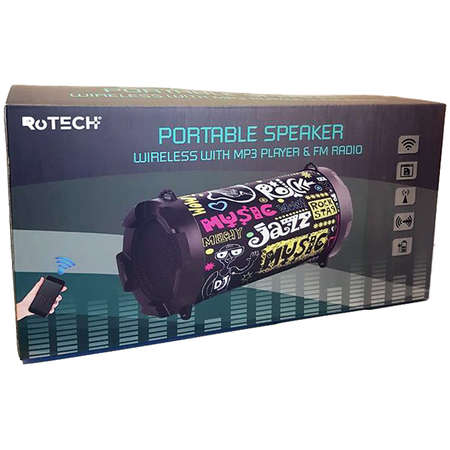 Boxa portabila Rotech FM USB Micro SD 5W Negru
