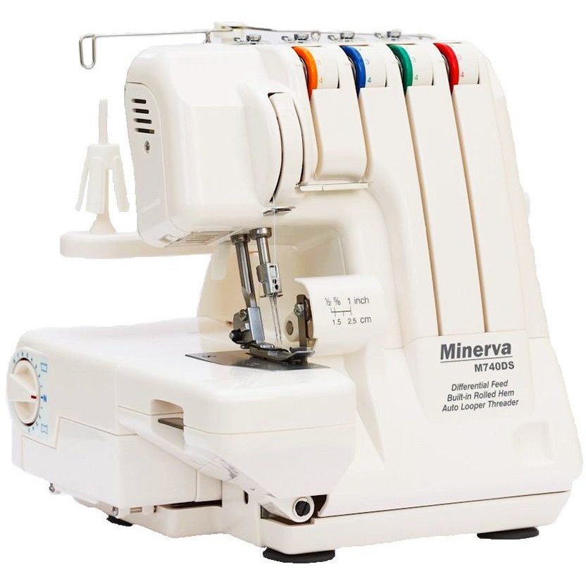 Masina de surfilat M740DS 3 programe 1300 RPM 105W Alba