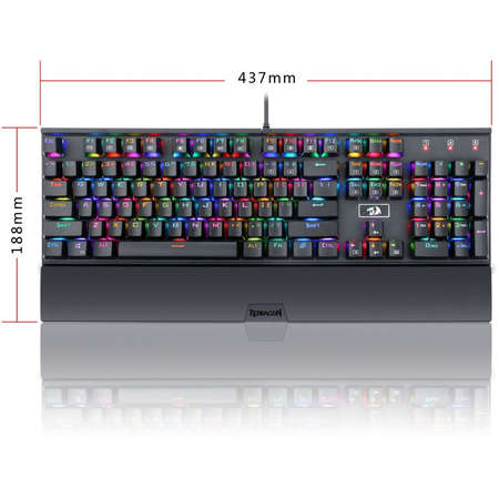 Tastatura gaming Redragon Rahu RGB Mecanica Negru