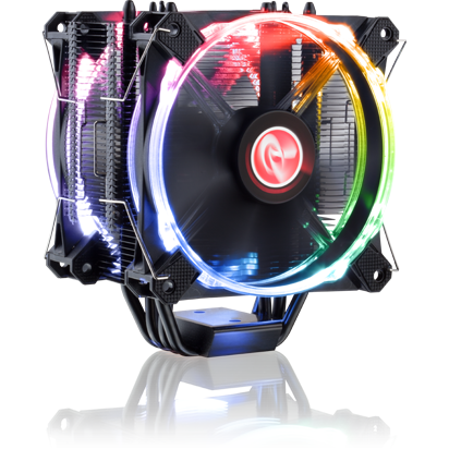 Cooler CPU Leto Pro Black RGB LED 2x 120mm