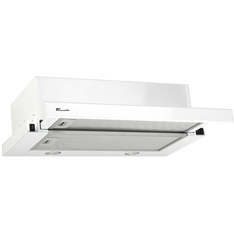 Hota telescopica incorporabila Storm 700(60) LED 1 motor 3 viteze Alb