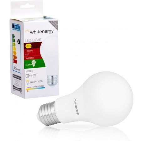 Bec LED Whitenergy 10391 A70 E27 13.5W 230V lumina calda