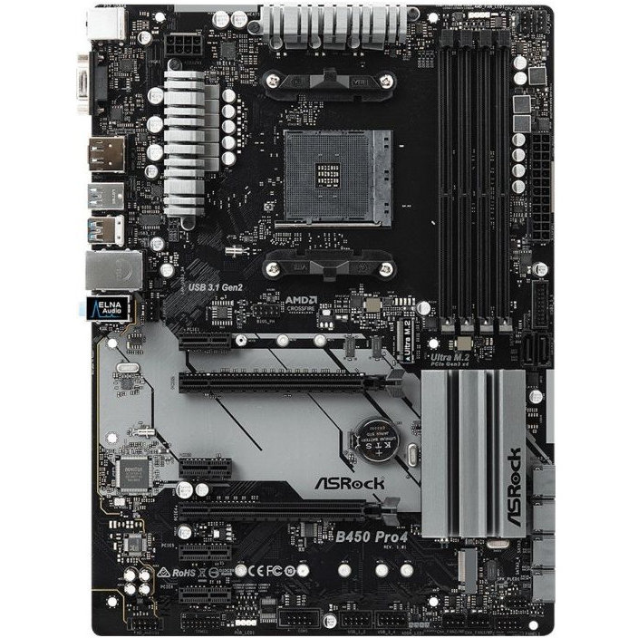 Placa de baza B450 PRO4 AMD AM4 ATX