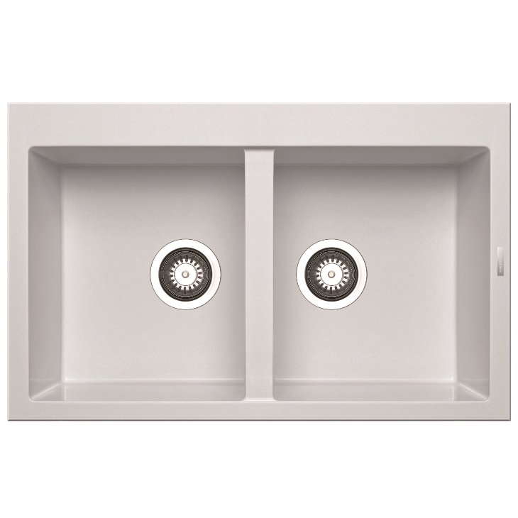 Chiuveta de bucatarie Granit Alazia 79x50 2B Snow