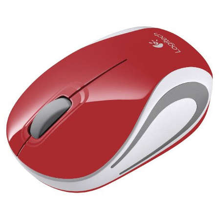 Mouse Logitech Wireless Mini M187 Red