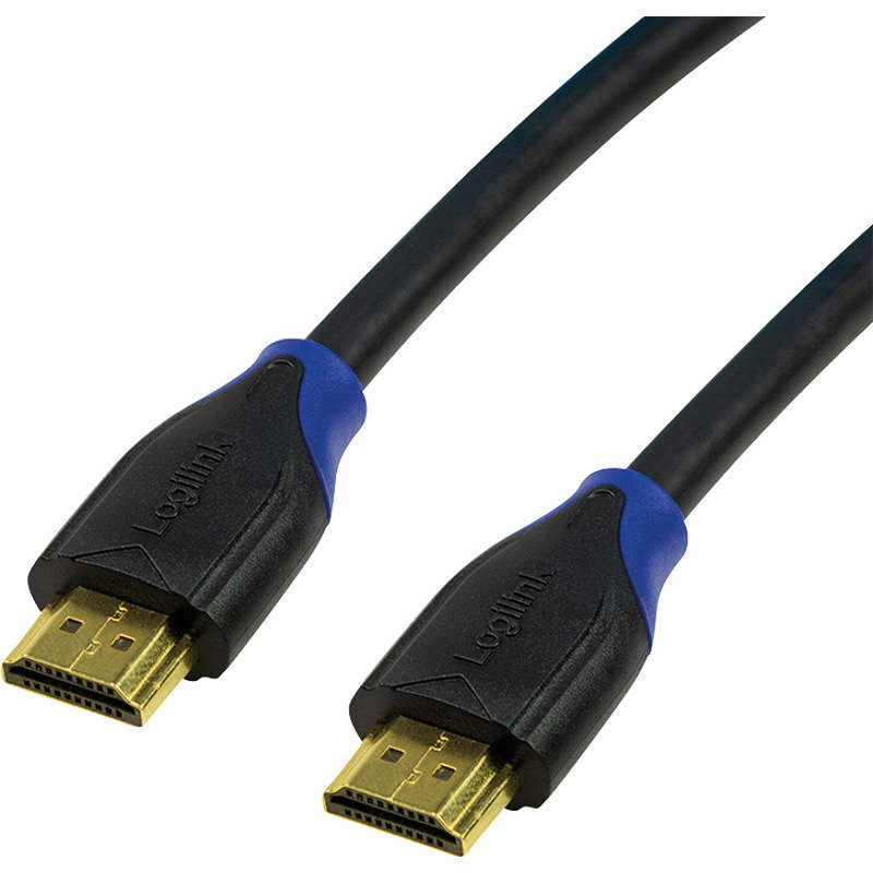 Cablu video Logilink HDMI Male - HDMI Male v2.0 7.5 m Negru