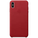 iPhone XS Max Leather Case Red
