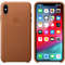 Husa Protectie Spate Apple iPhone XS Max Leather Case Saddle Brown