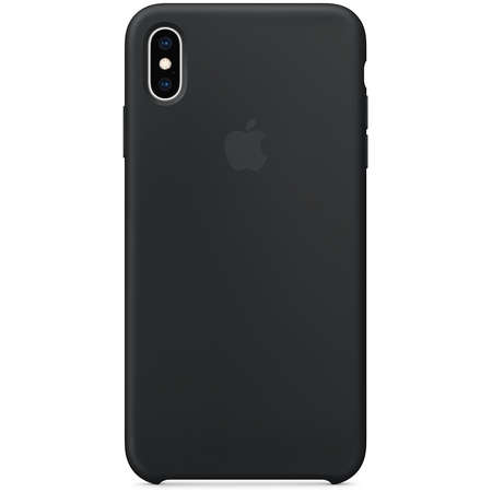 Husa Apple iPhone XS Max Silicone Case Black