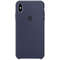 Husa Apple iPhone XS Max Silicone Case Midnight Blue
