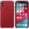 Husa Apple iPhone XS Leather Case Red