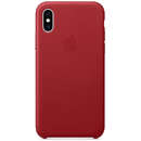 iPhone XS Leather Case Red