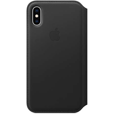 Husa Apple iPhone XS Leather Folio Black