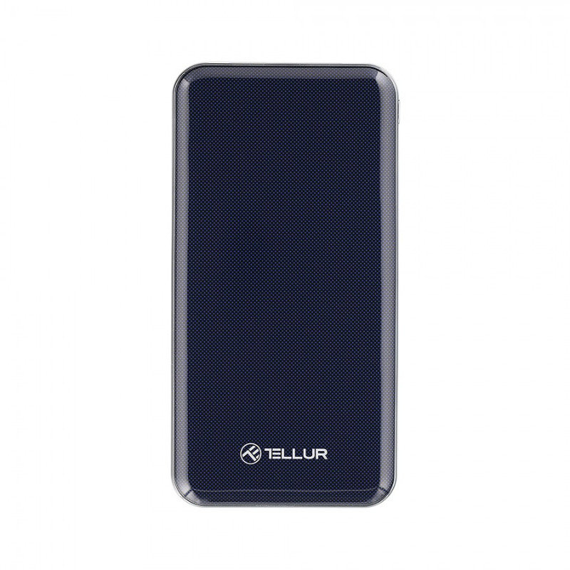 Acumulator extern Slim 10000 mAh USB Type-C microUSB Albastru