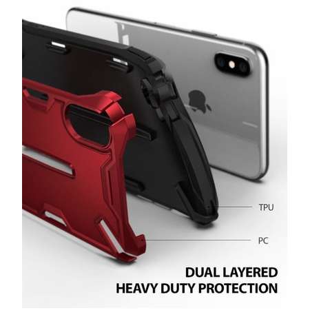 Husa Ringke Dual X Rosu pentru Apple iPhone XS Max