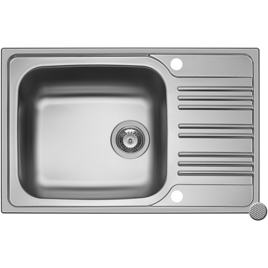 Chiuveta de bucatarie INSET 1B1D LN Inox