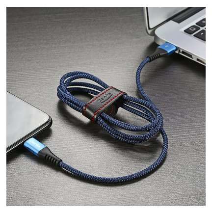 Cablu de date Benks D26 Chidian Lightning 1.2m Albastru
