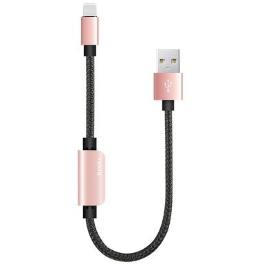 Cablu adaptor D20 Lightning audio 0.25m Rose Gold